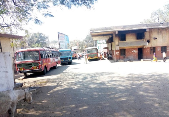 paithan st bus depot msrtc